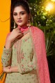 Georgette Palazzo Suits in sand Grey Georgette
