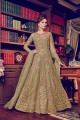 Net Anarkali Suits in Pastel Green with dupatta