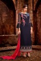 Navy Blue Georgette Pallazzo Pant Palazzo Suits