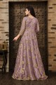 Net Lilac Anarkali Suits with dupatta