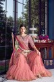 Pink Silk Sharara Suits with dupatta