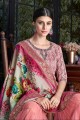 Pink Silk Sharara Suits with dupatta