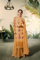 Yellow Sharara Suits in Georgette with Georgette