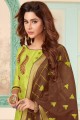 Cotton Churidar Suits in Light Green