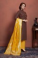 Brown Churidar Suits in Cotton