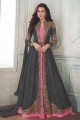 Grey Anarkali Suits with Georgette
