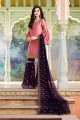 Satin Pink Sharara Suits in Satin
