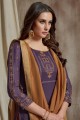 Purple Palazzo Suits in Silk