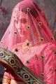 Glorious Pink Art silk Lehenga Choli
