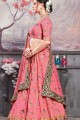 Glorious Pink Art silk Lehenga Choli