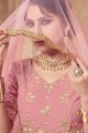 Stunning Pink Art silk Lehenga Choli
