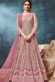 Pink Anarkali Suits in Net