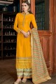 Art Silk Art Silk Sharara Suits in Mustard Yellow