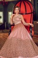 Baby Pink Net Anarkali Suits with Net