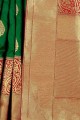 Green Saree in Weaving Art Silk