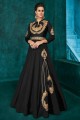 Black Art silk Gown Dress