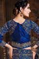 Appealing Royal blue Satin Lehenga Choli