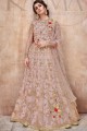Net Anarkali Suits in Pastel Pink with dupatta