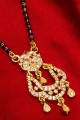 American Diamonds Studded Golden Mangalsutra