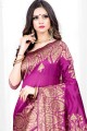 Light Purple Silk Weaving Saree with Blouse