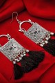 Synthatic pearls Silver Earrings