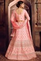 Ravishing Pink Art silk Lehenga Choli