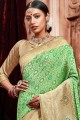 Alluring Art Silk Green Saree in Weaving