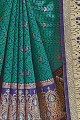 Art Silk Saree in sea Green with Weaving