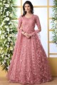 Pink Anarkali Suits with Net