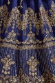 Indian Ethnic Royal blue Art silk Lehenga Choli