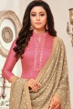 Ravishing Silk Salwar Kameez in Pink with dupatta
