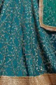 Embroidered Lehenga Choli in Blue