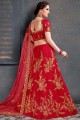 Gorgeous Red Silk Lehenga Choli