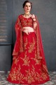 Gorgeous Red Silk Lehenga Choli