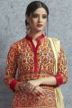 Salwar Kameez in Multicolor Cotton