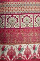 Dark Pink Churidar Salwar Kameez in Cotton