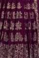 Purple Georgette Churidar Anarkali Suits in Georgette