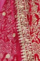 Indian Ethnic Rani pink Velvet Lehenga Choli
