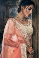 Georgette Lehenga Choli in off White with Embroidery