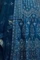 Cobalt blue Art silk Lehenga Choli