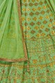 Appealing Green Jacquard and silk Lehenga Choli
