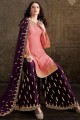 Satin Sharara Suits in Pink Satin