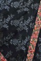 Black Embroidered Saree in Georgette
