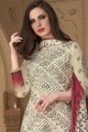 Cotton Palazzo Suits in off White Cotton