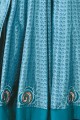 Cotton Blue Anarkali Suits with dupatta