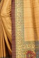 Occur Yellow Saree in Printed Art Silk