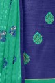 Art Silk Royal Blue Salwar Kameez dupattta