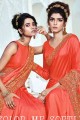 Alluring Embroidered Saree in Orange Art Silk