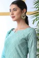 Cotton Cotton Sharara Suits in sea Green with dupatta