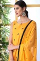 Mustard Yellow Cotton Sharara Suits in Cotton